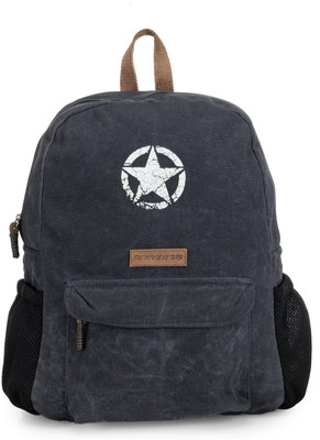

The House of Tara Rugged Distressed Canvas 18 L Laptop Backpack(Grey), Blue