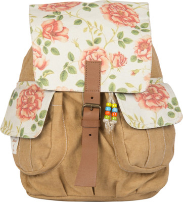 

The House of Tara Printed Canvas 048 20 L Medium Backpack(Multicolor)