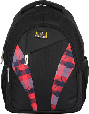 

United Bags Swish Blade Chakk De 35 L Medium Laptop Backpack(Pink, Black), Pink and black