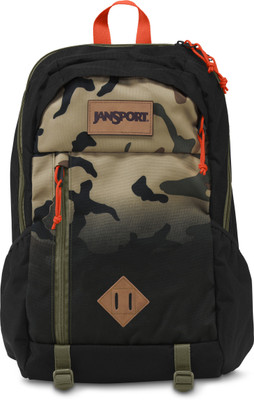 

JanSport Fox Hole 25 L Laptop Backpack(Grey), Black camo fade