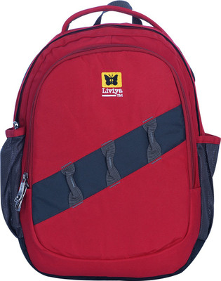 

Liviya SB960LV 22 L Medium Backpack(Black, Red)