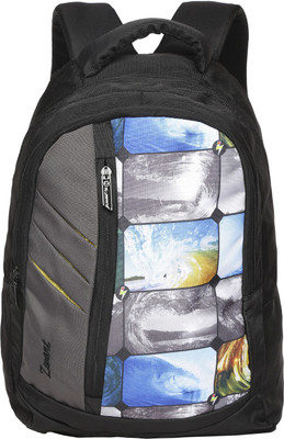 

Zwart 114114 25 L Medium Backpack(Black, Grey), Grey and yellow