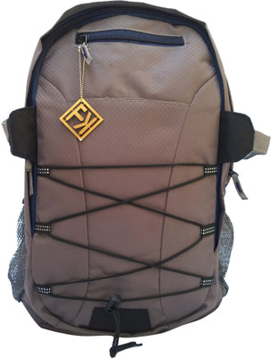

Fashion Knockout Zig Zag String 5 L Trolley Laptop Backpack(Grey, Black)