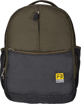 

FB Fashion SB-512 24 L Backpack(Black, Green), Black and green