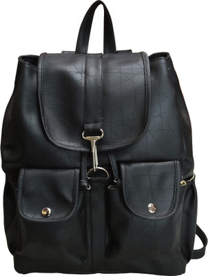 

Groset Double Pocket Collage Backpack 5 L Backpack(Black)