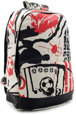 

Kanvas Katha Backpack(Multicolor), Ecru