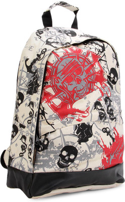 

Kanvas Katha Laptop Backpack(White), Ecru