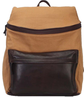 

Brune Canvas 12 L Large Backpack(Khaki), Khaki-202