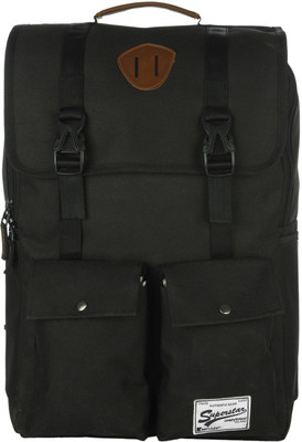 

Impulse Double Pocket Black 20 L Laptop Backpack(Black)