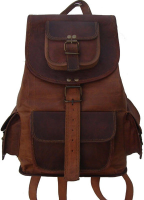 

CRAFAT 16" Ladies Leather 10 L Backpack(Brown)