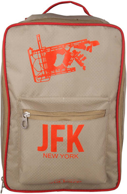 Shopharp airport camelo 12 L Laptop Backpack Beige Shopharp School Bags