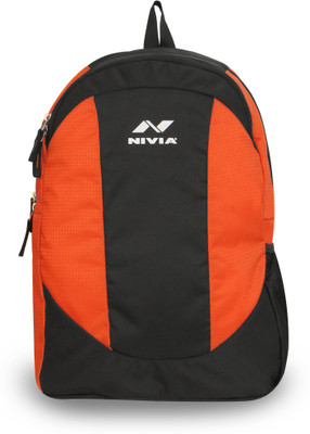 

Nivia Marble- 1 17 L Backpack(Black, Orange)