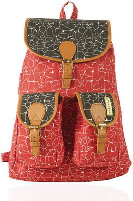 

NAVANSU canbkp-11 10 L Backpack(Multicolor, Red)