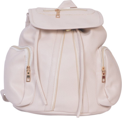 

Frosty Fashion FF01001420 10 L Backpack(White), Cream