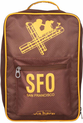 Shopharp airport brn 12 L Laptop Backpack Brown