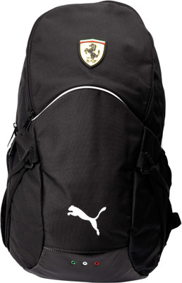 

Puma Ferrari Replica 25.5 L Free Size Backpack(White, Black), White and black
