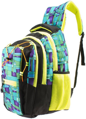 

Gleam Trendy Multicolour School & College Bag ( Green & Black ) 30 L Backpack(Green)