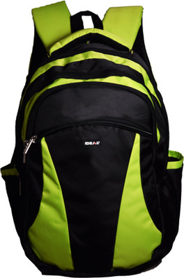 

Ideal Elantra Green and Black Laptop/Office/Casual 30 L Backpack(Green), Lime green and black