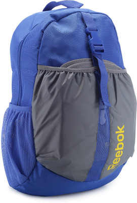 

REEBOK Backpack(Blue, Grey), Blue and yellow