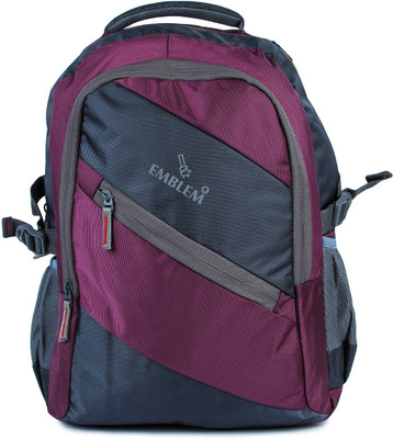

EMBLEM ELBP6011 GREY WINE 28 L Laptop Backpack(Grey, Maroon)