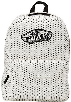 

Vans Realm 10 L Backpack(White, Black), Black;white