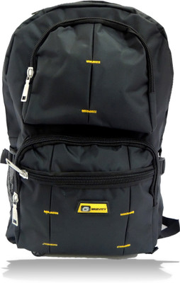 

Grevity Black School Bag With Laptop Compatibility 23.86 L Large Backpack(Black)
