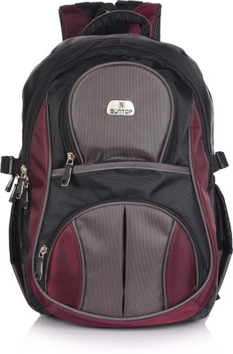 

Suntop Jumbo 40 L Laptop Backpack(Black, Purple)