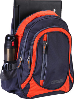 

Suntop STP325 25 L Medium Laptop Backpack(Grey), Grey;orange checks