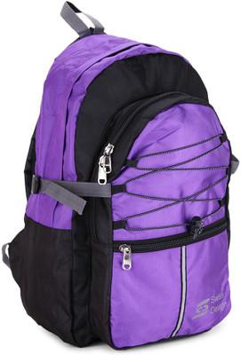 

Swiss Design Backpack(Black, Purple)