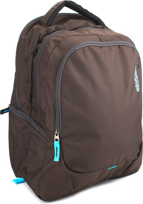 

American Tourister Ebony Laptop Backpack(Brown), Br/trq