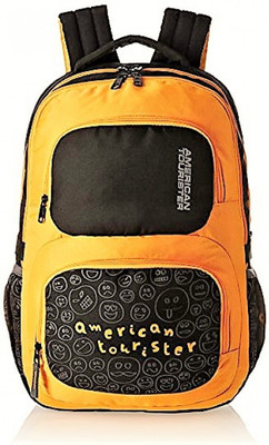 

American Tourister AT-Hoola04 Black 25 L Backpack(Black), Black;yellow