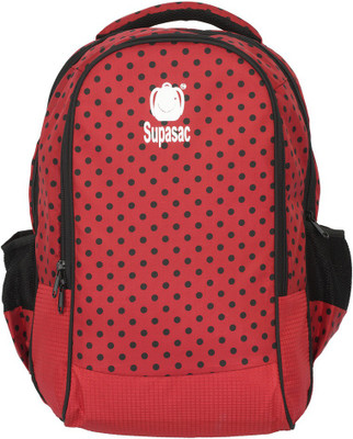 

Supasac Polka Dots 30 L Backpack(Red)