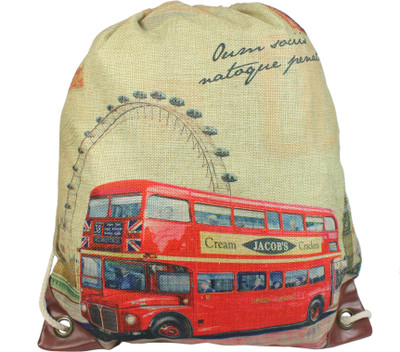 

FabSeasons Rope String Bag 20 L Backpack(Beige)