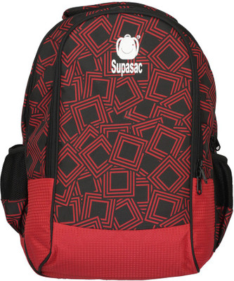 

Supasac Square Design 30 L Backpack(Red)