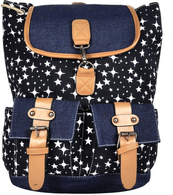 

Hawai Embellished 15 L Backpack(Blue, Black), Black;blue