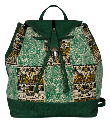 

Kanvas Katha Printed fashion Canvas 10 L Backpack(Multicolor), Ecru