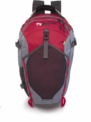 

Adventure Worx Stroll 27 L Laptop Backpack(Red, Grey), Grey;red