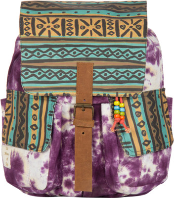 

The House of Tara Printed Canvas 051 20 L Medium Backpack(Multicolor)