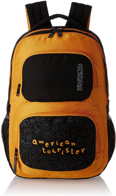 

American Tourister Hoola 27 L Backpack(Yellow, Black), Black;yellow