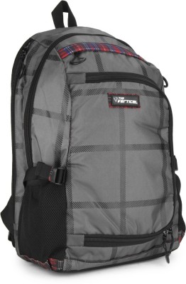 

The Vertical CHEQUERED 29 L Laptop Backpack(Grey)