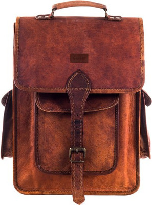 

Goatter 15" Back Pack Laptop Messenger Bag 2.5 L Laptop Backpack(Brown)