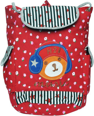 

Hawai Medium Casual Stylish Floral 15.4 L Medium Backpack(Red), Red-01