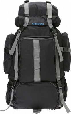 

Armstrong Adventura 65 L Extra Large Backpack(Black, Grey), Black and grey