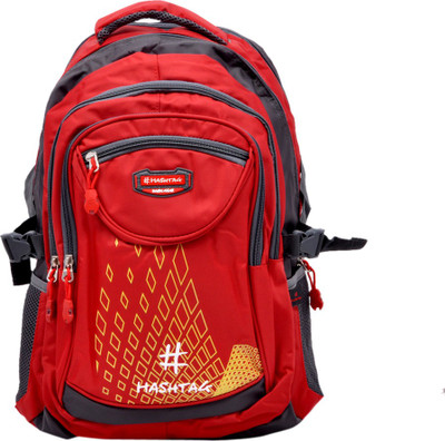 

Hashtag Stylish 3.8 L Backpack(Black, Maroon)