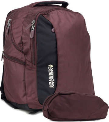

American Tourister Citi- Pro 2014 Laptop Backpack(Maroon, Black), Red