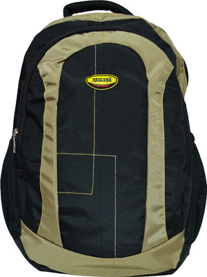 

New Era Neo Stitch Casual 30 L Laptop Backpack(Black), Black;brown
