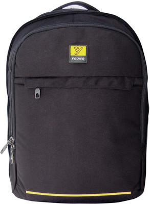 YOUNG School Travel Hiking Office 35 L Laptop Backpack(Black)