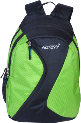 

JustGear JG_710_Checks_P_Green 25 L Backpack(Black, Green), Black and p green