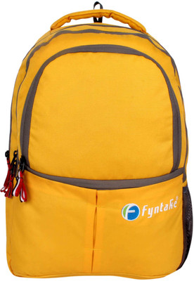 

Fyntake Fyntake backpack D-BAG 30 L Backpack(Yellow), Full yellow with brown patti