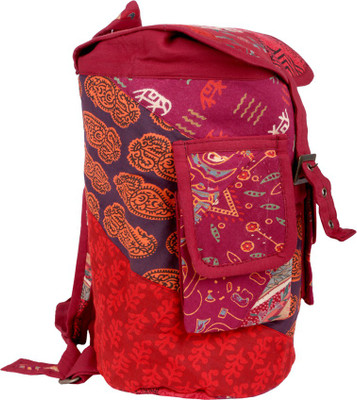 

Rural Touch Hancrafted Jute 2 L Small Backpack(Maroon, Multicolor), Rtbg_036_m